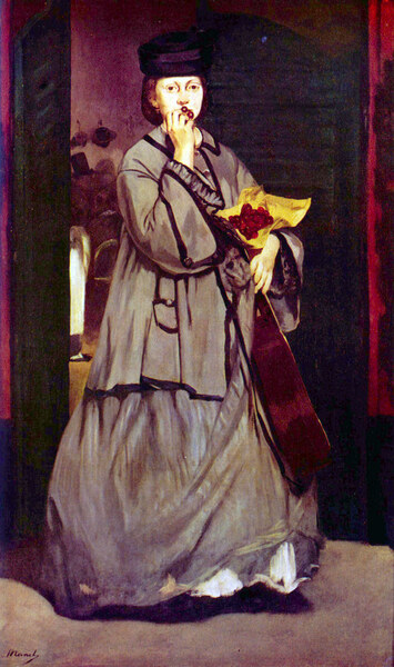 Street singer by Manet